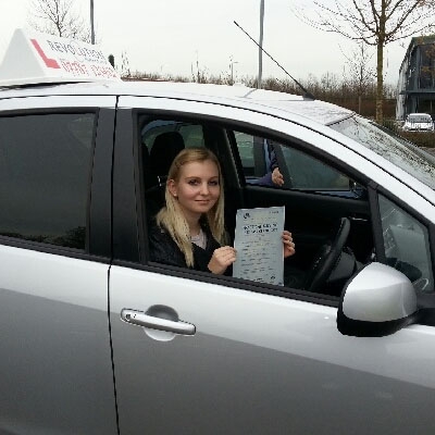 Image of Bethany Bristow with pass certificate - Revolution Driving School