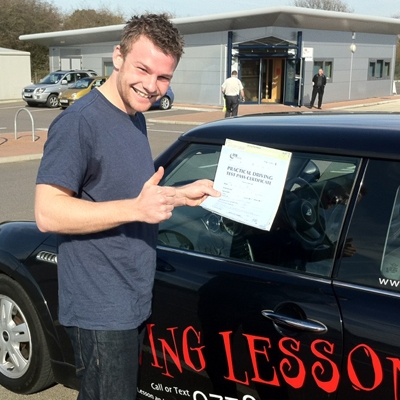 Image of Daniel Winch with pass certificate - Revolution Driving School