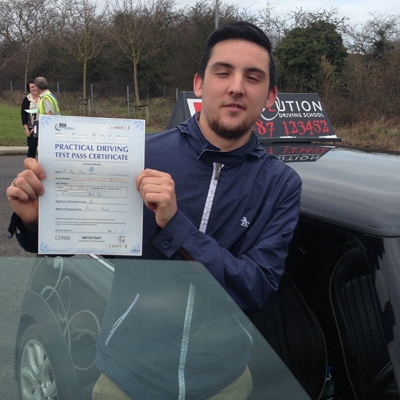 Image of Ricky Jarman with pass certificate - Revolution Driving School