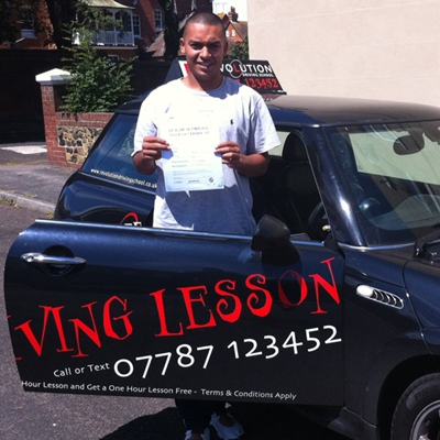 Image of Tom Lindsay with pass certificate - Revolution Driving School