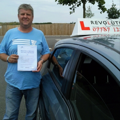 Image of William Epps with pass certificate - Revolution Driving School